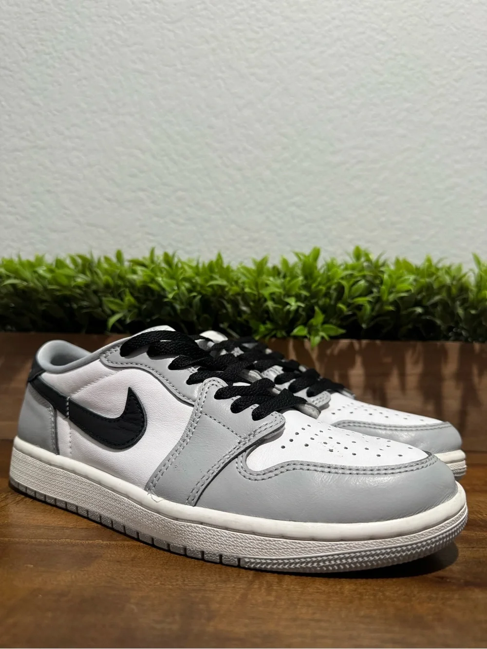 Nike Air Jordan 1 Retro Low OG Barons Wolf Grey White Black CZ0790-110 Size 7